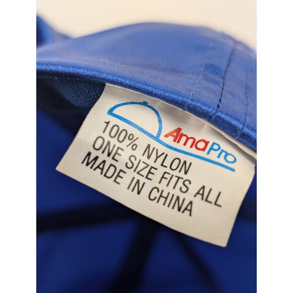 Vintage New York Giants Hat Cap AmaPro Rope Snap Back Blue Nylon Spell out NFL - Picture 5 of 7